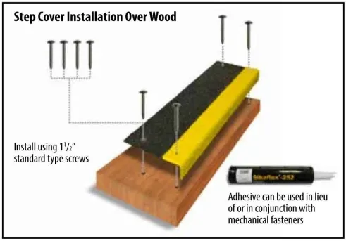 install over wood