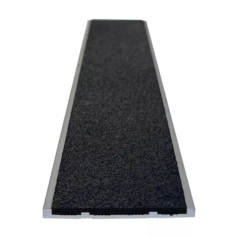 Aluminum Stair Nosing With Carborundum Insert